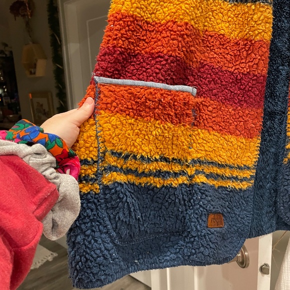 Handmade vintage Pendleton sherpa blanket jacket os - Picture 5 of 7